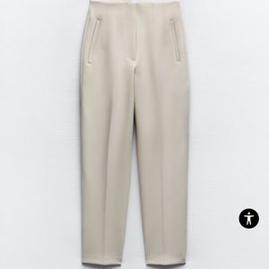 Zara Light Turquoise High Waist Pants